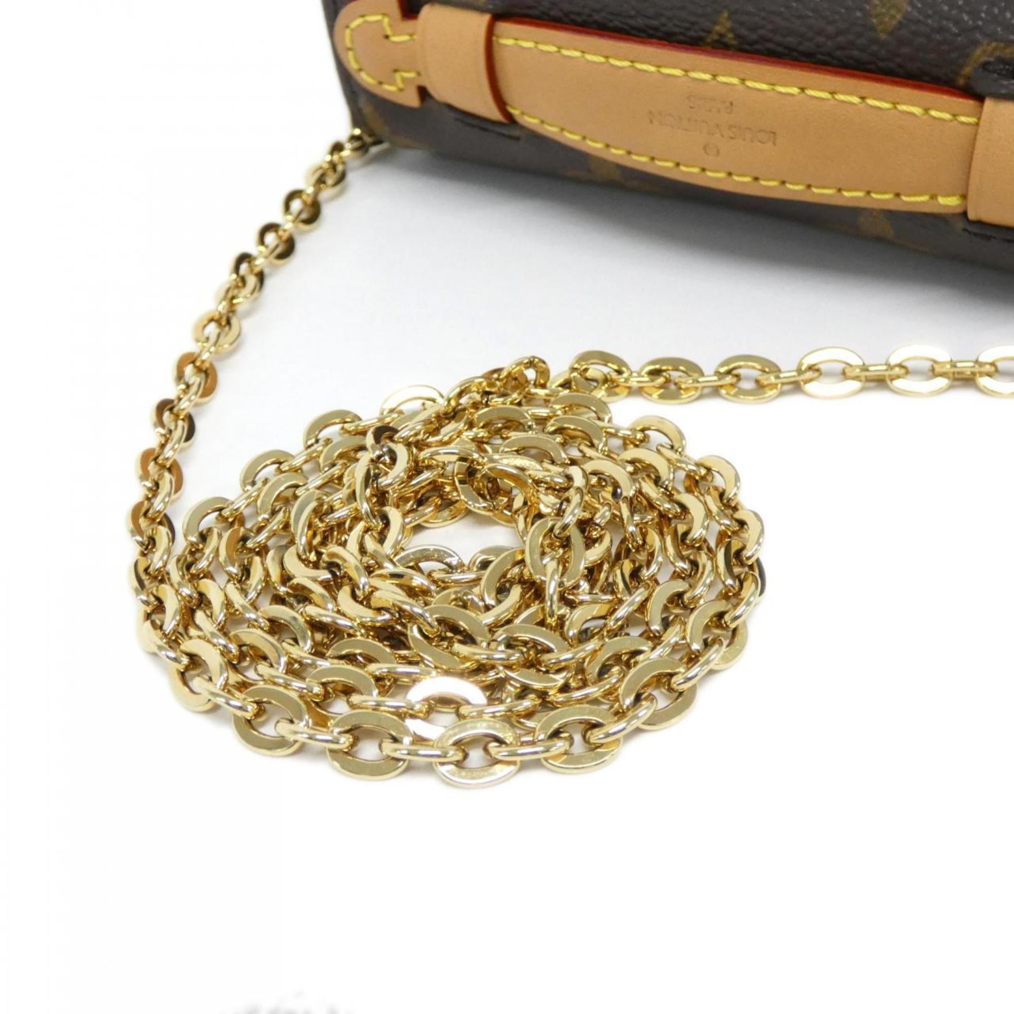 Louis Vuitton Marron Coated Canvas Shoulder Bag