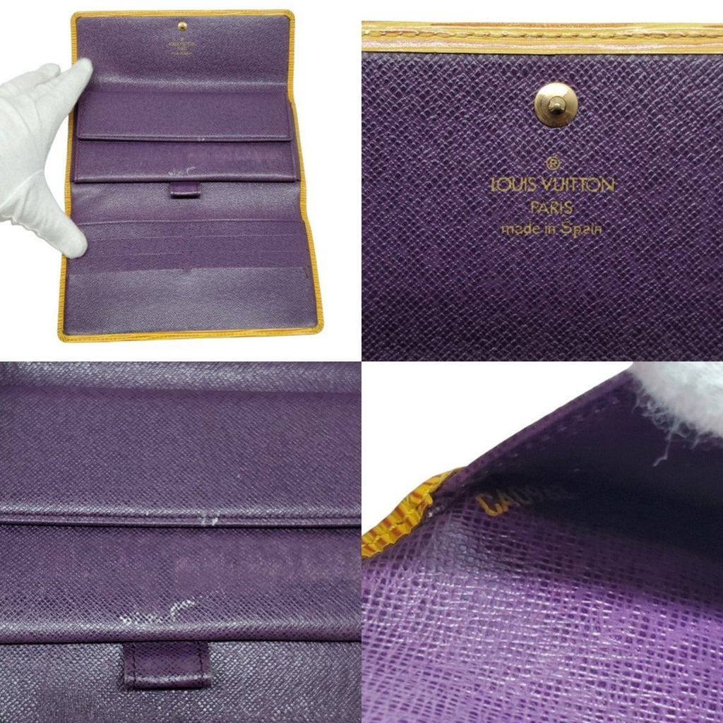 Louis Vuitton Epi Yellow Epi Leather Long Wallet