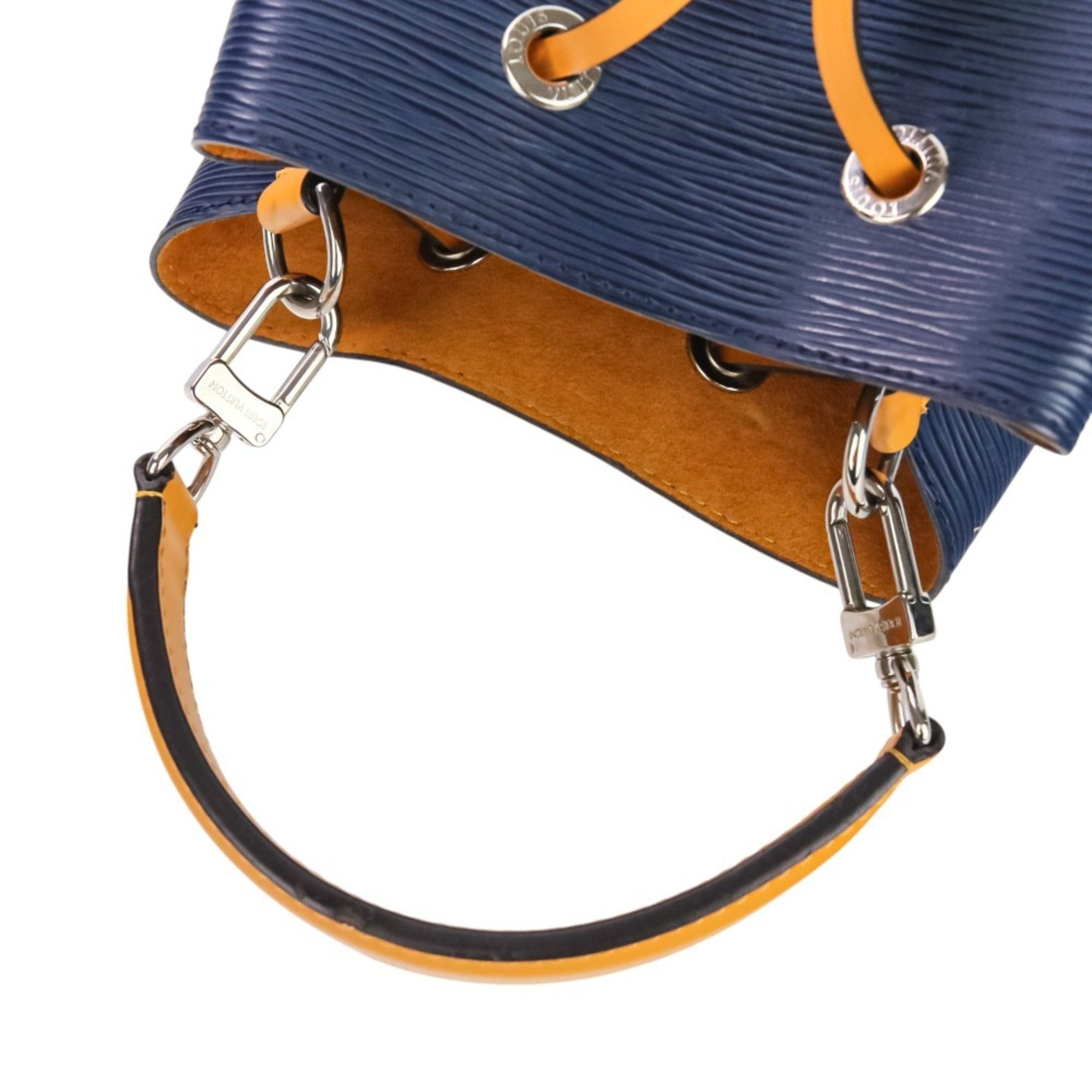 Louis Vuitton Indigo Navy Orange Saffron Handbag Shoulder Bag