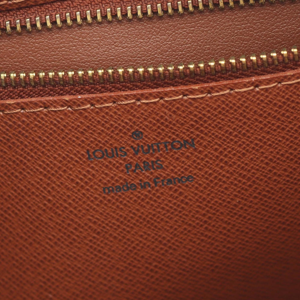 Louis Vuitton Monogram Brown Coated Canvas Leather Shoulder Bag