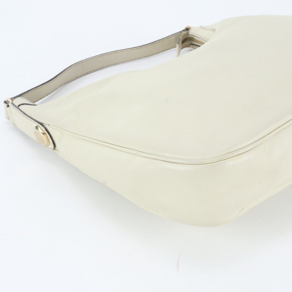 Gucci Beige Leather Handbag Shoulder Bag (Pre-Owned)