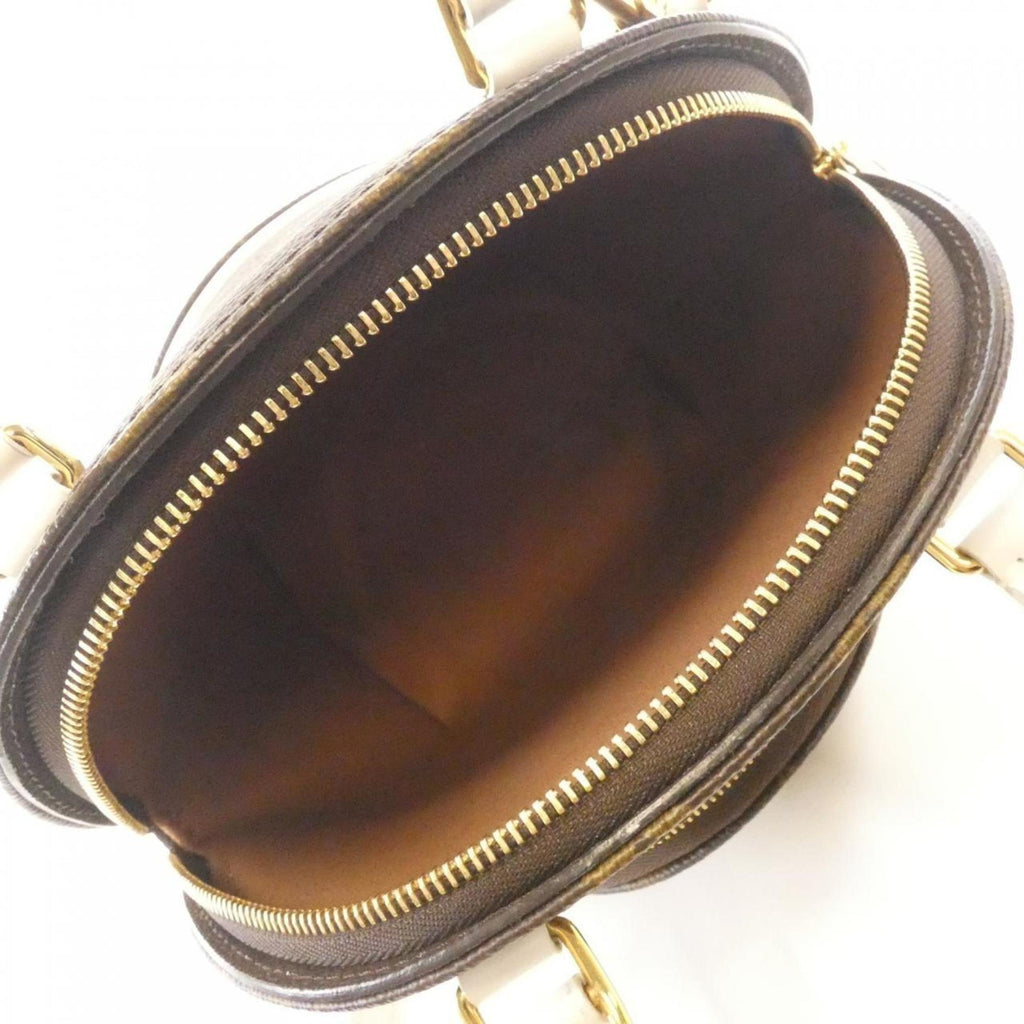 Louis Vuitton Brown Coated Canvas Leather Handbag