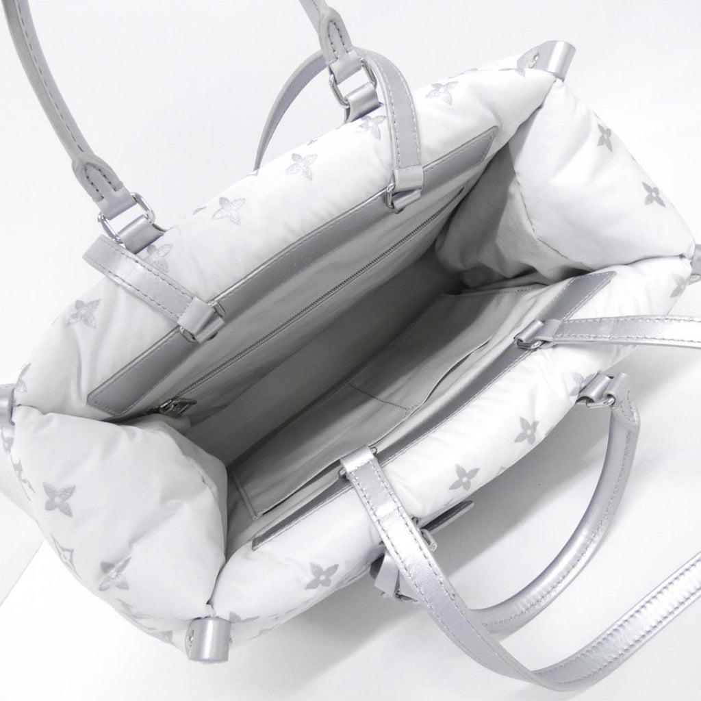 Louis Vuitton Silver Nylon Handbag