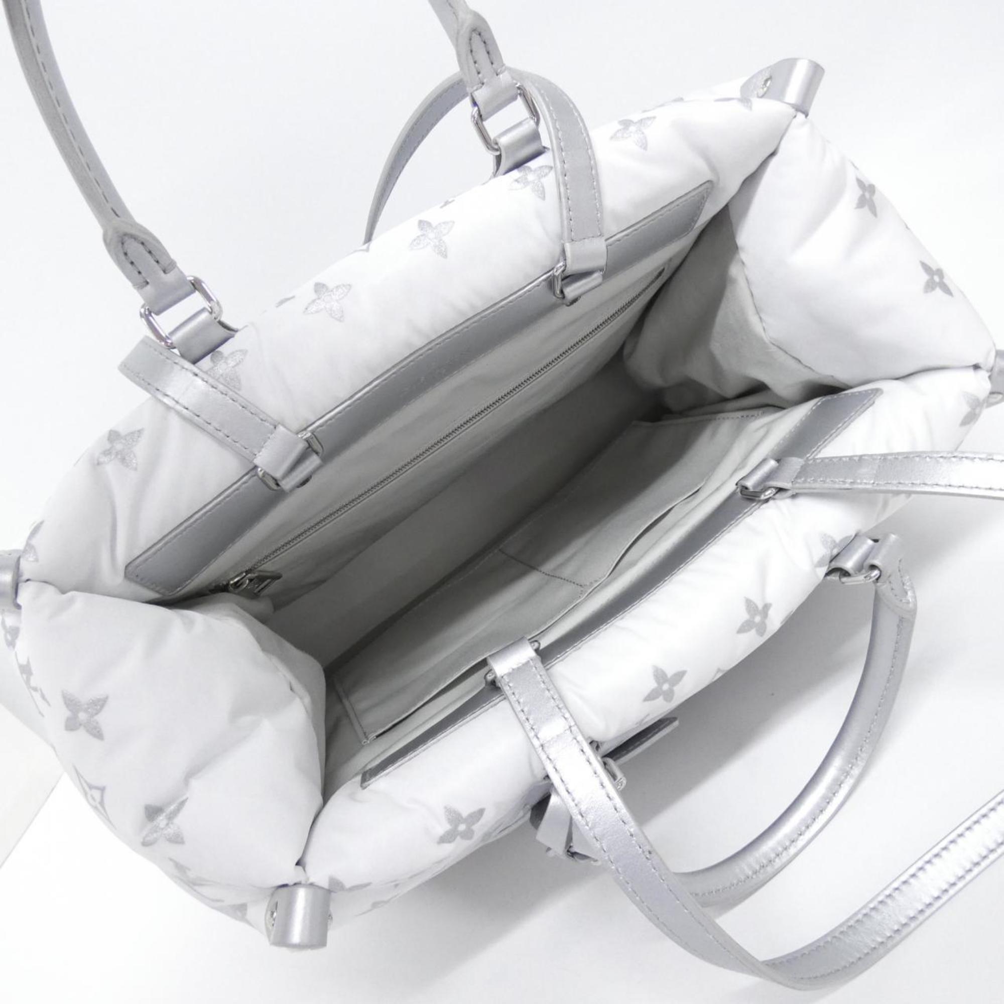 Louis Vuitton Silver Nylon Handbag