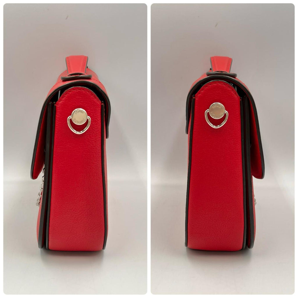 Louis Vuitton Red Color Leather Handbag Shoulder Bag