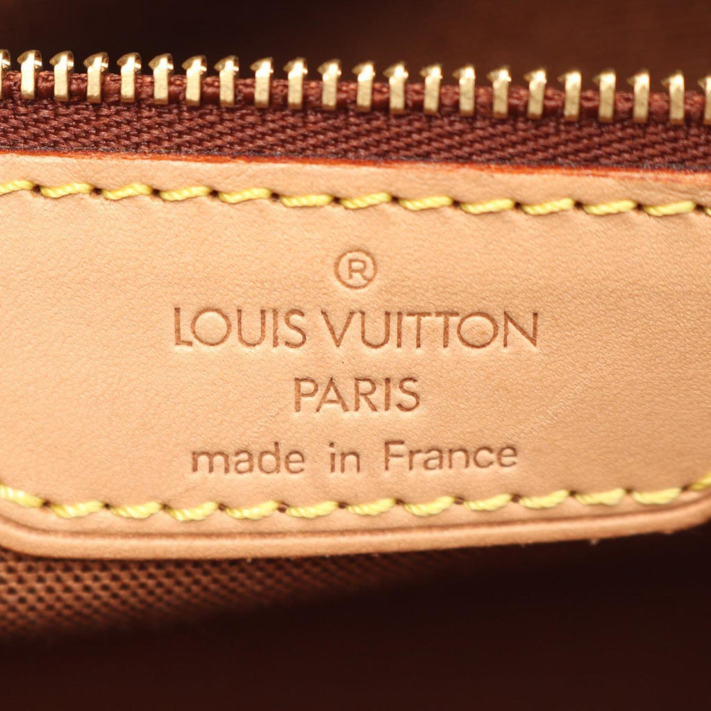 Louis Vuitton Brown Coated Canvas Leather Shoulder Bag
