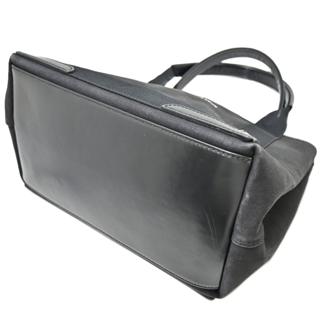 Balenciaga Black Canvas Leather Tote