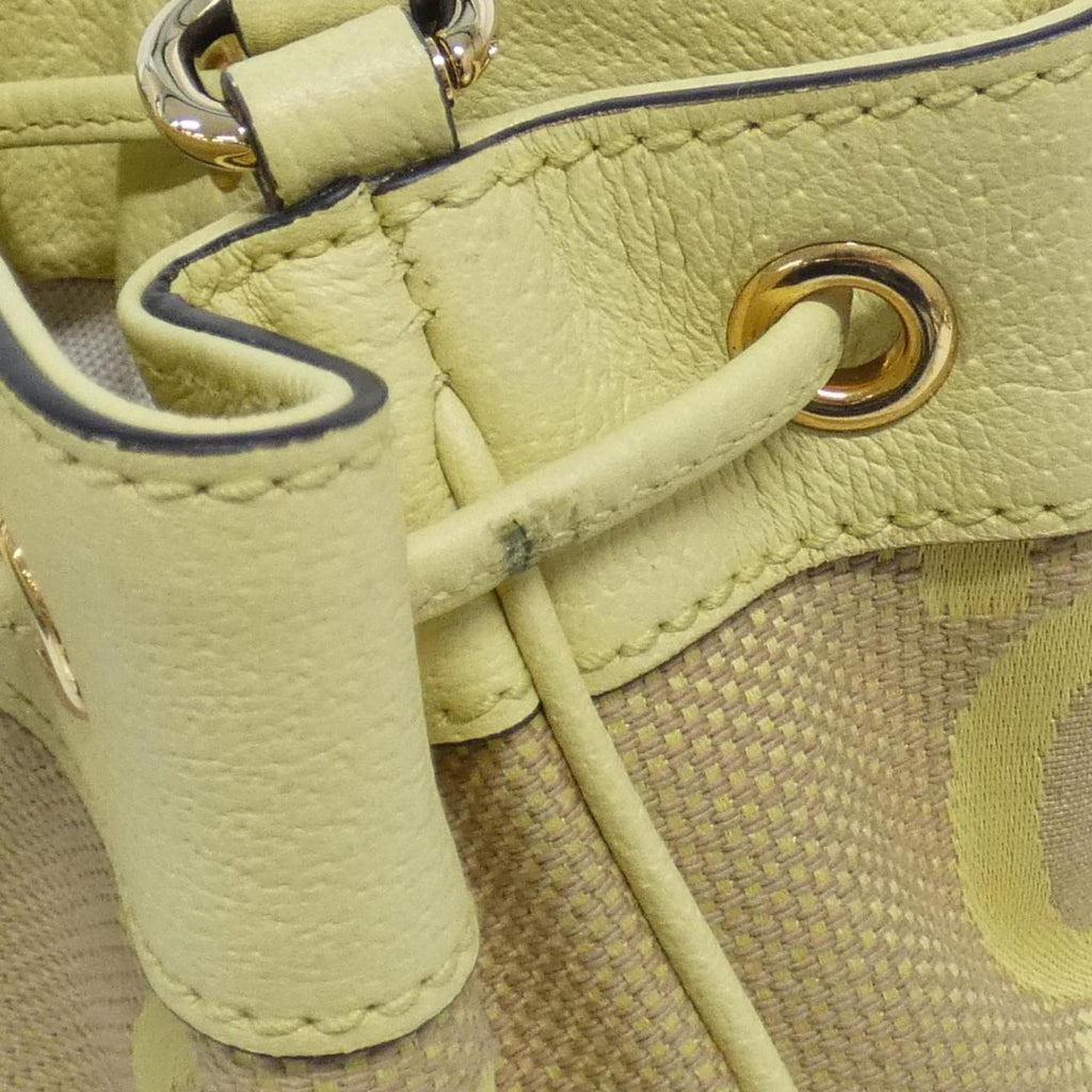 Gucci Camel Yellow Gg Canvas Shoulder Bag (Pre-Owned)