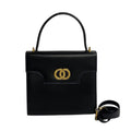 Celine Navy Leather Handbag Shoulder Bag Tote Bag