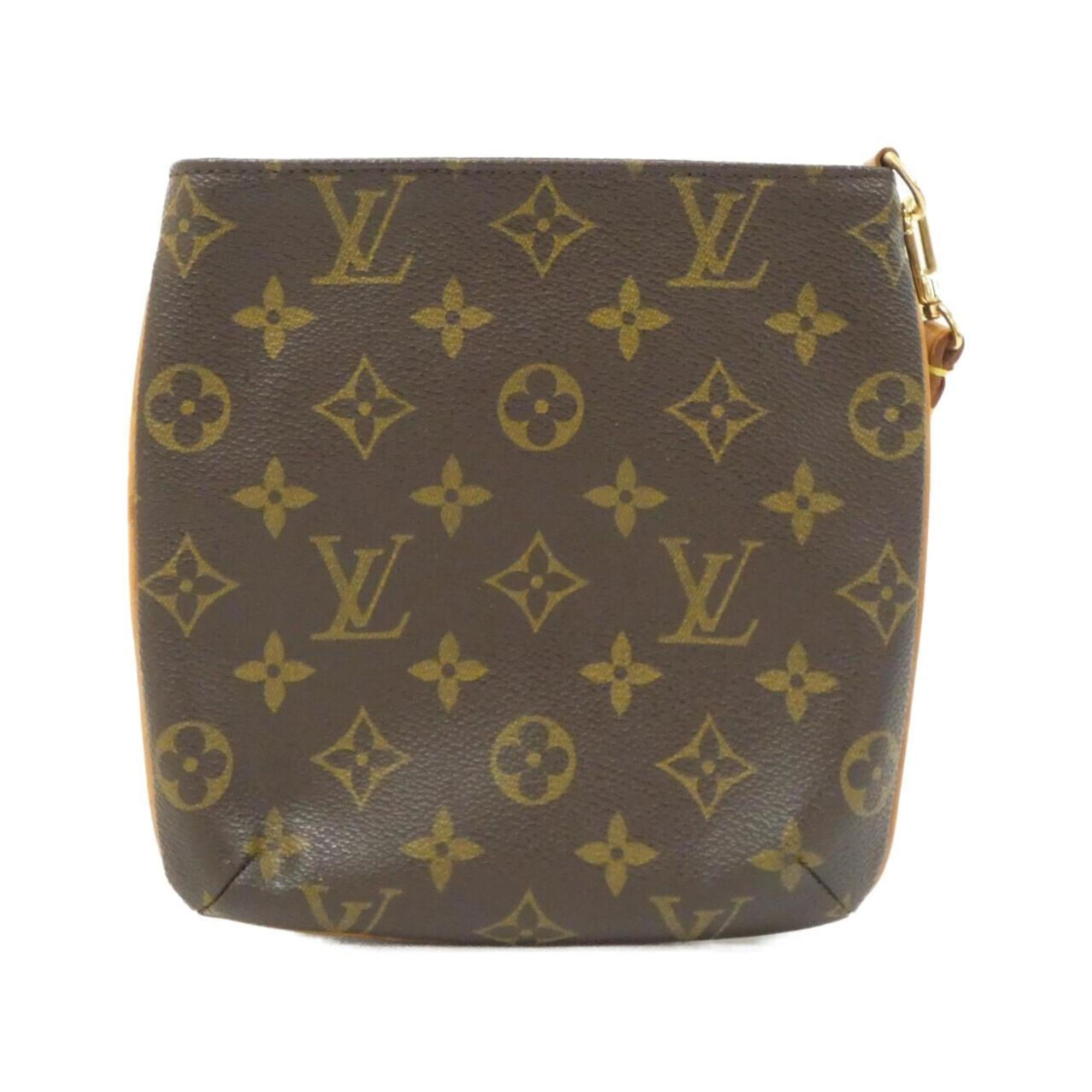 Louis Vuitton Marron Coated Canvas Handbag