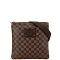 Louis Vuitton Brown Damier Canvas Pvc Leather Pochette Shoulder Bag