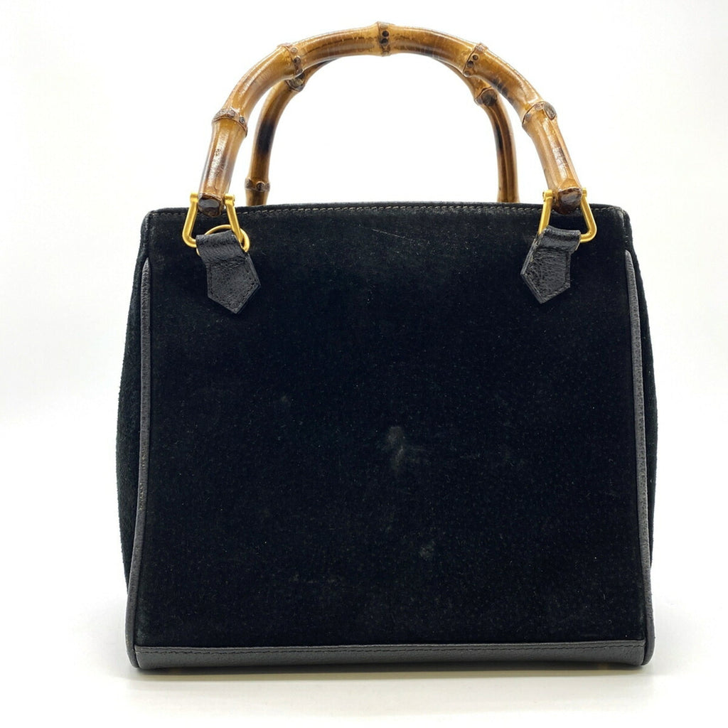 Gucci Black Suede Handbag (Pre-Owned)