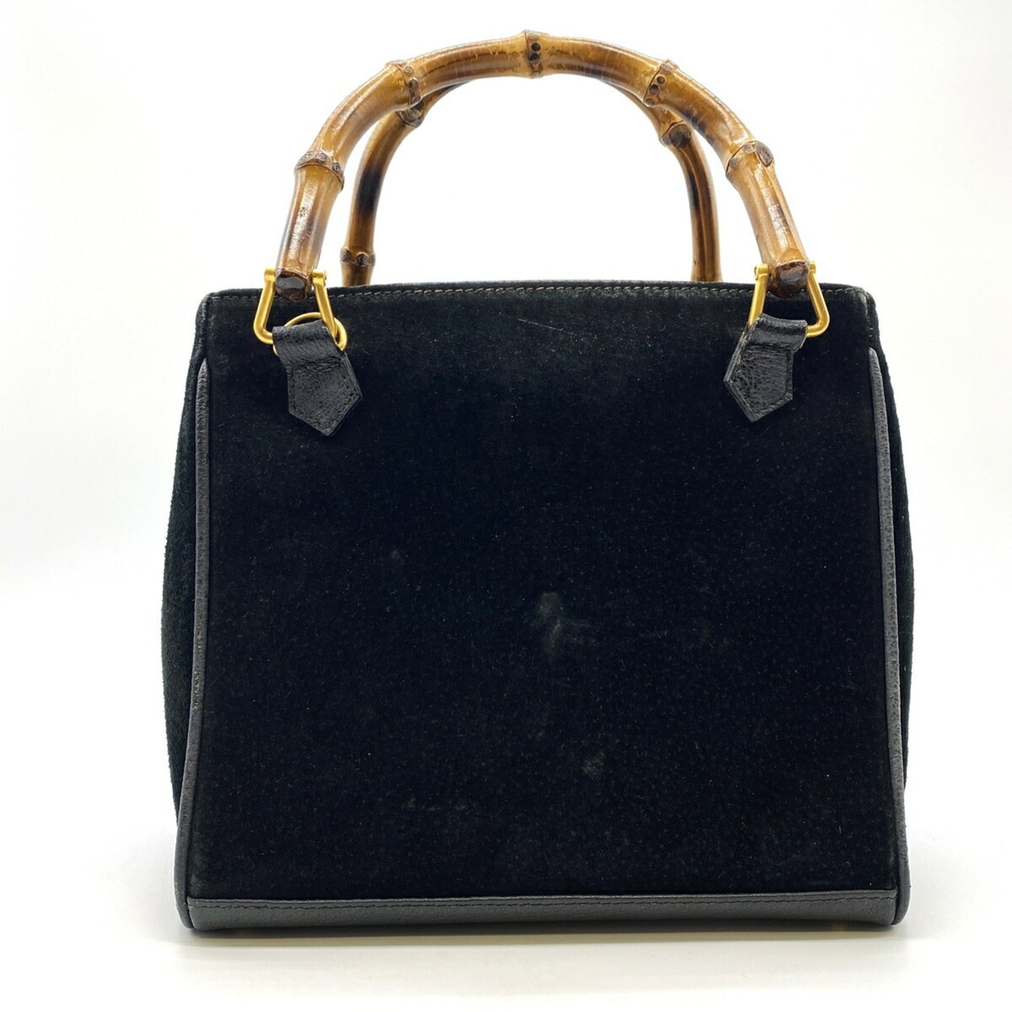 Gucci Black Suede Handbag (Pre-Owned)