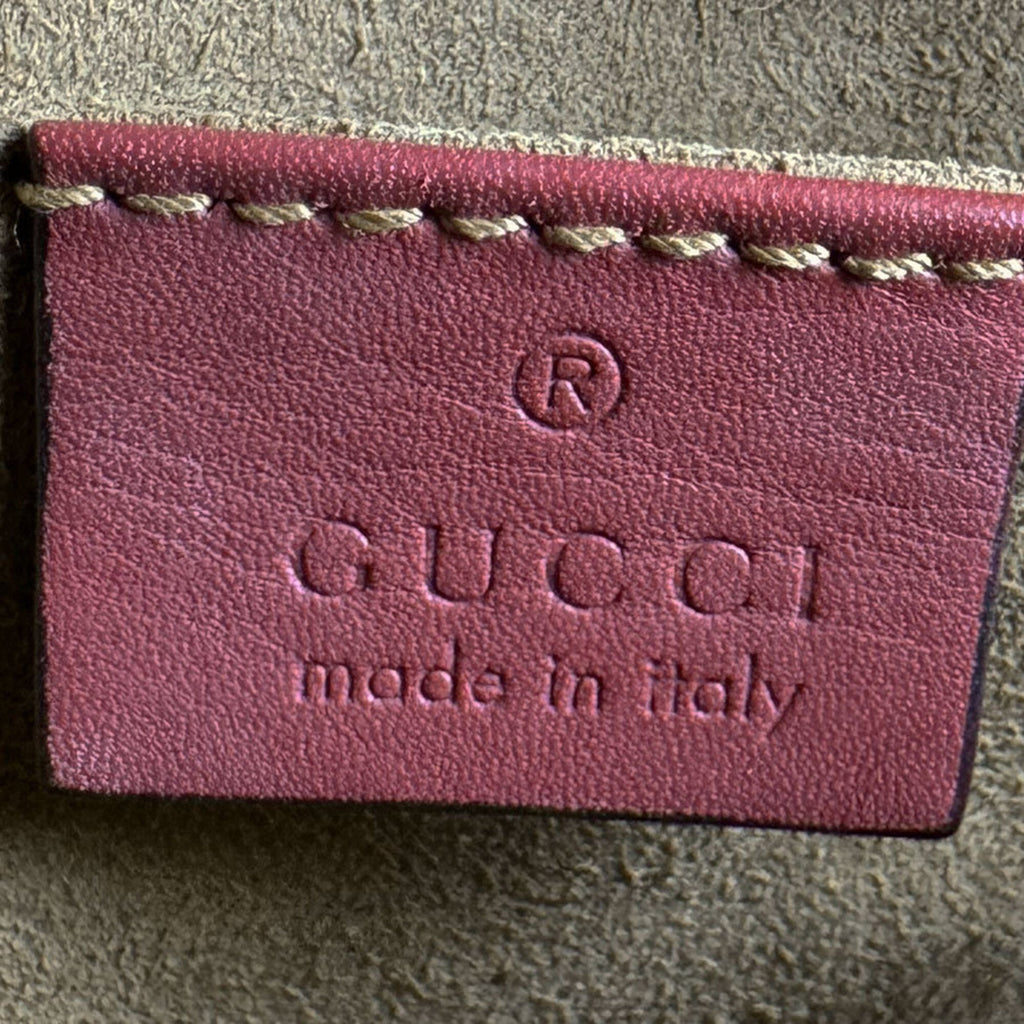 Gucci Brown Pink Gg Supreme Shoulder Bag (Pre-Owned)