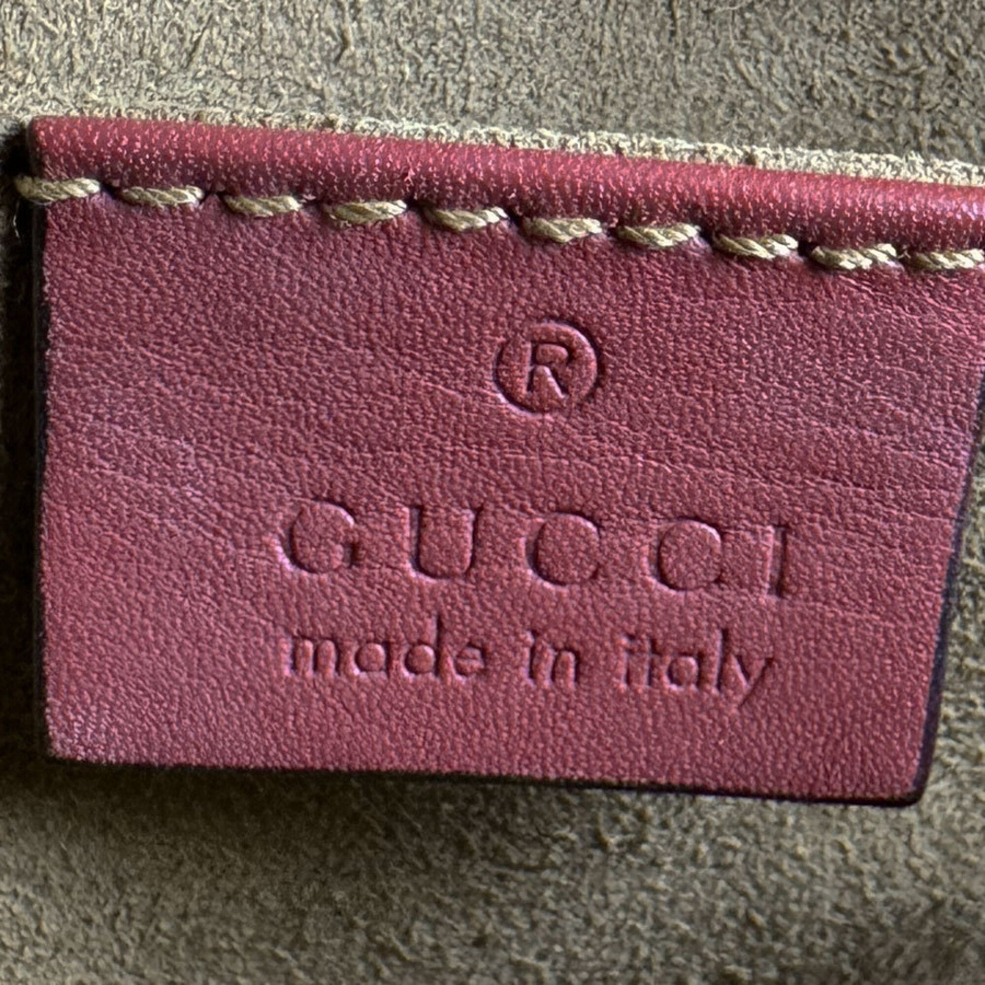 Gucci Brown Pink Gg Supreme Shoulder Bag (Pre-Owned)