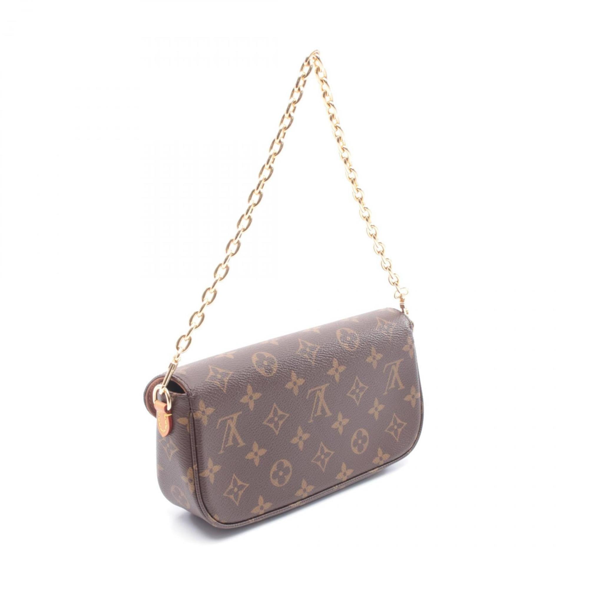 Louis Vuitton Brown Coated Canvas Handbag