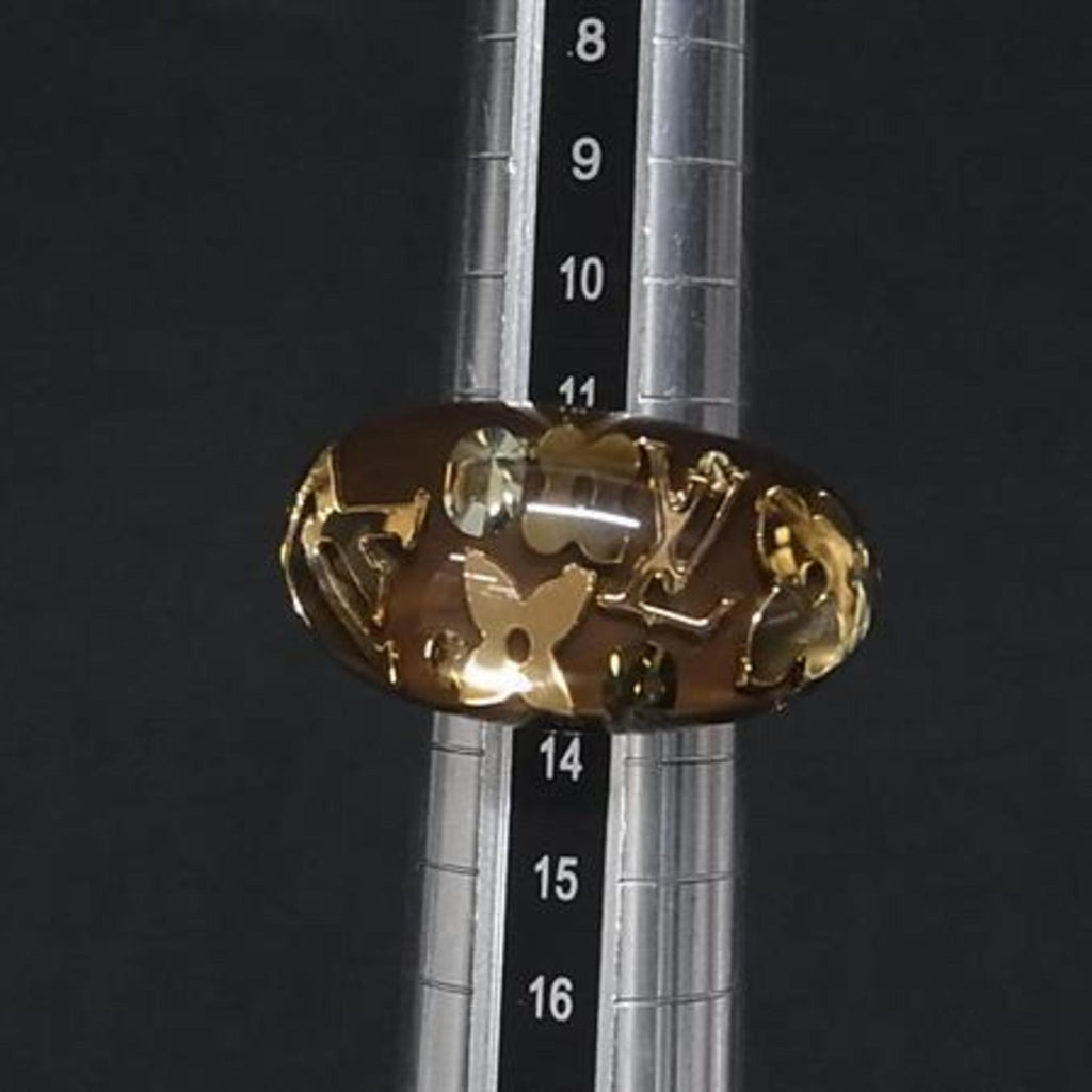 Louis Vuitton Brown Resin Band Ring