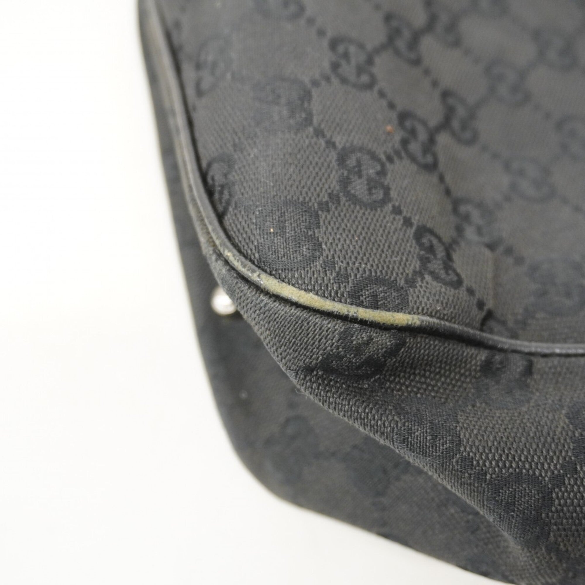 Gucci Black Canvas Tote Bag (Pre-Owned)