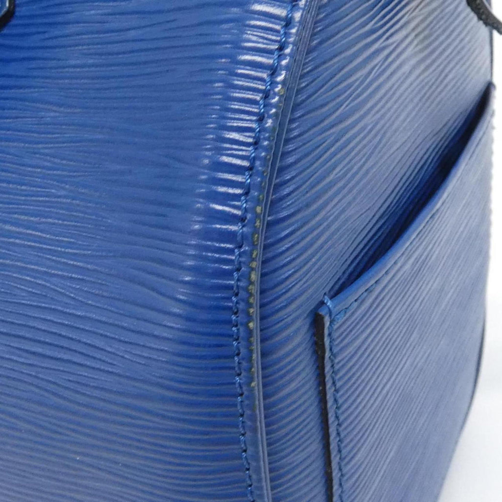 Louis Vuitton Blue Leather Boston Bag