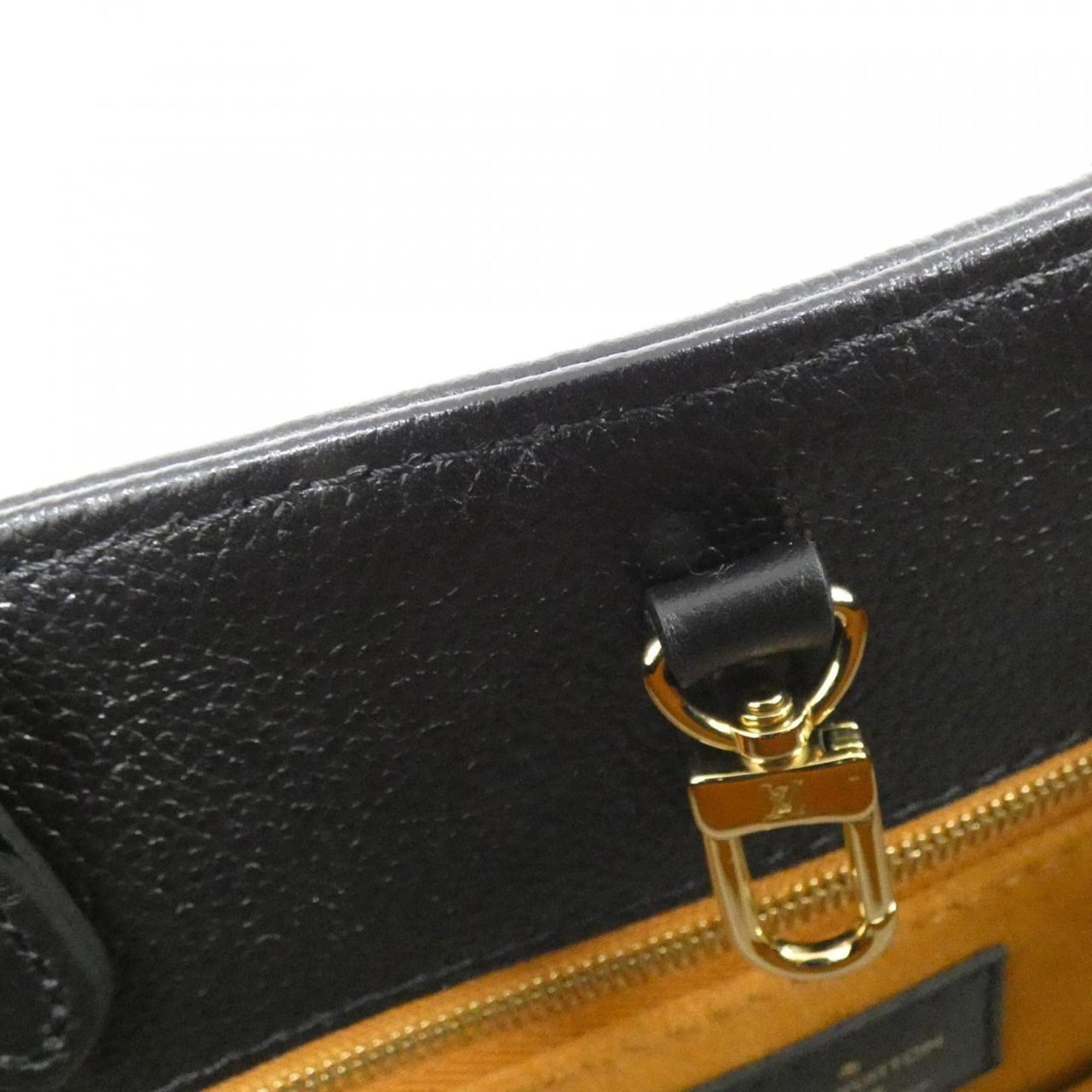 Louis Vuitton Black Leather Handbag