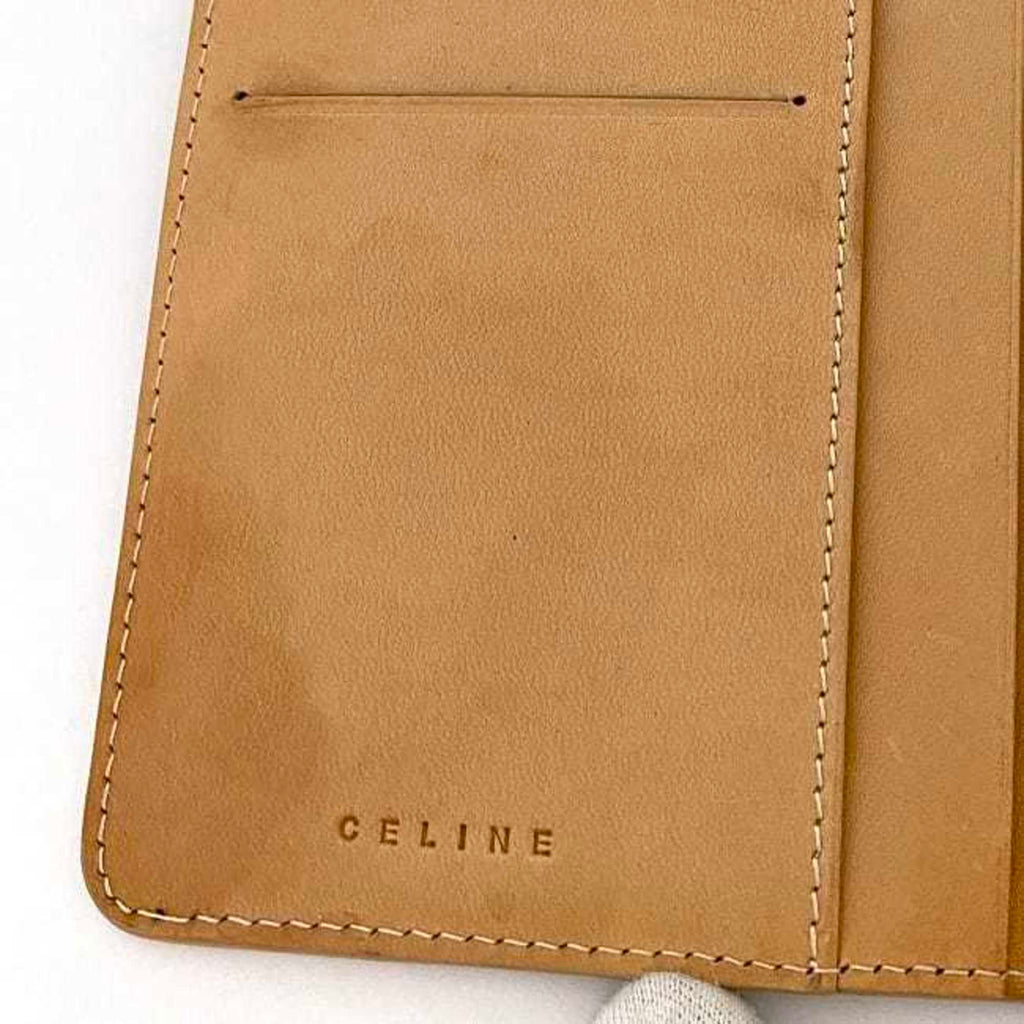 Celine Macadam Brown Pvc Long Wallet (Bi-Fold)