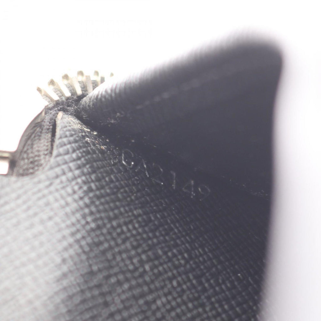 Louis Vuitton Taiga Black Taiga Leather Long Wallet
