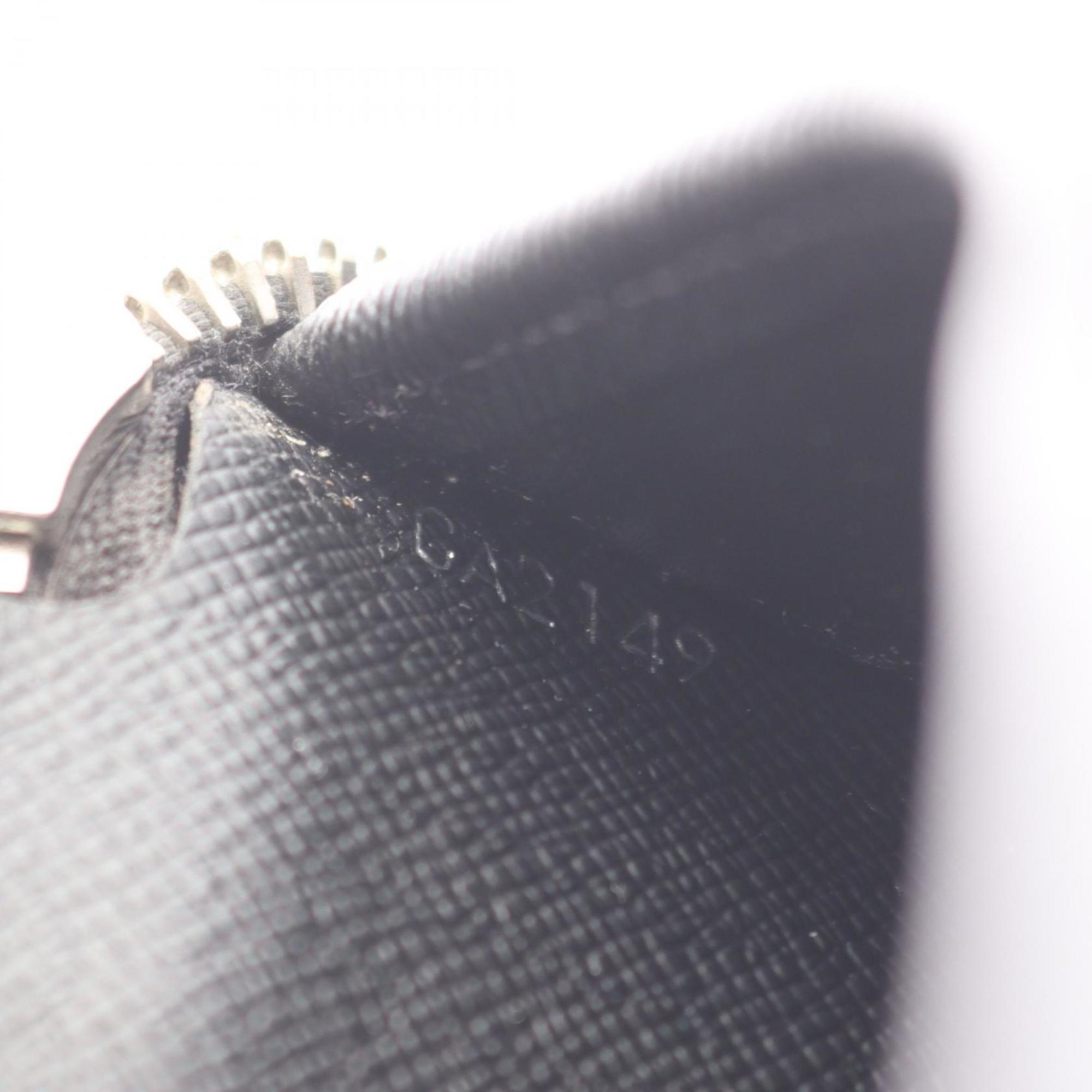 Louis Vuitton Taiga Black Taiga Leather Long Wallet