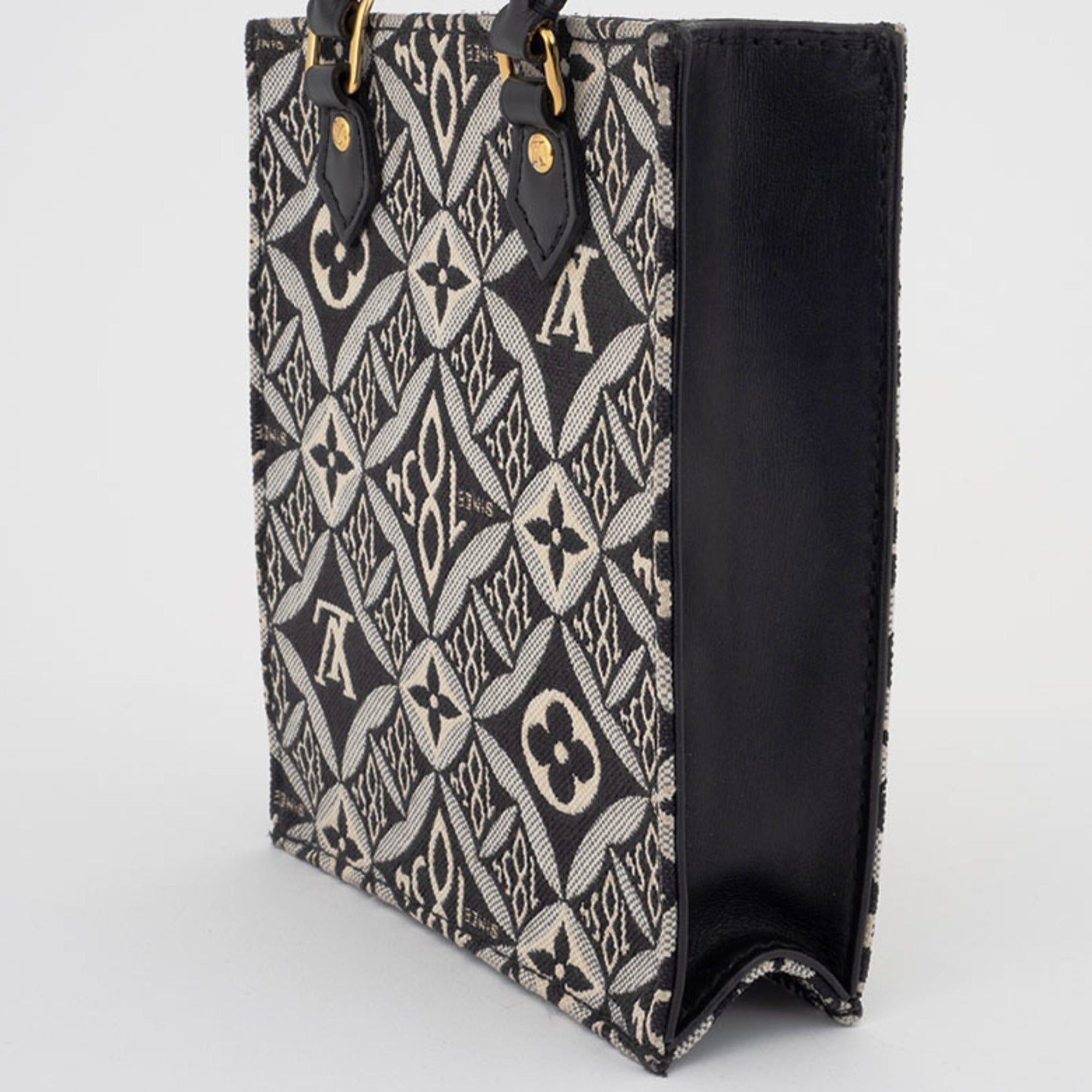 Louis Vuitton Black White Monogram Jacquard Shoulder Bag