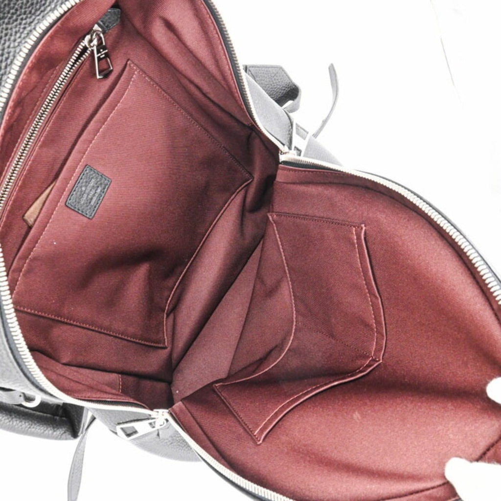 Louis Vuitton Black Leather Backpack