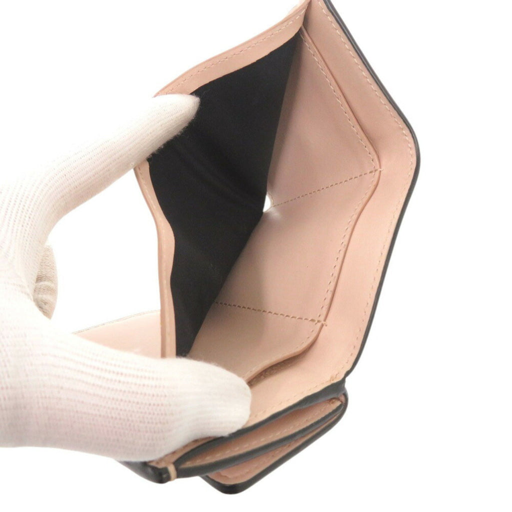 Fendi Pink Leather Wallet (Tri-Fold)