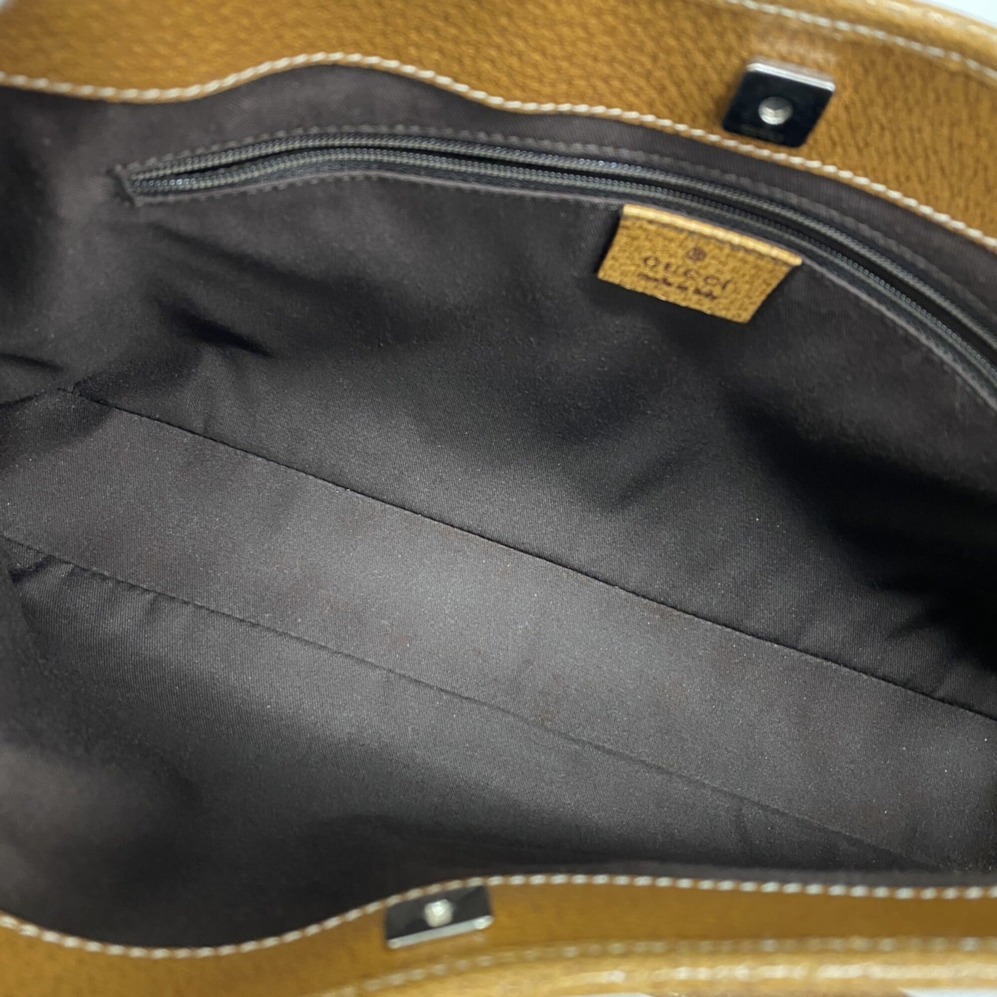 Gucci Brown Canvas Tote Bag (Pre-Owned)