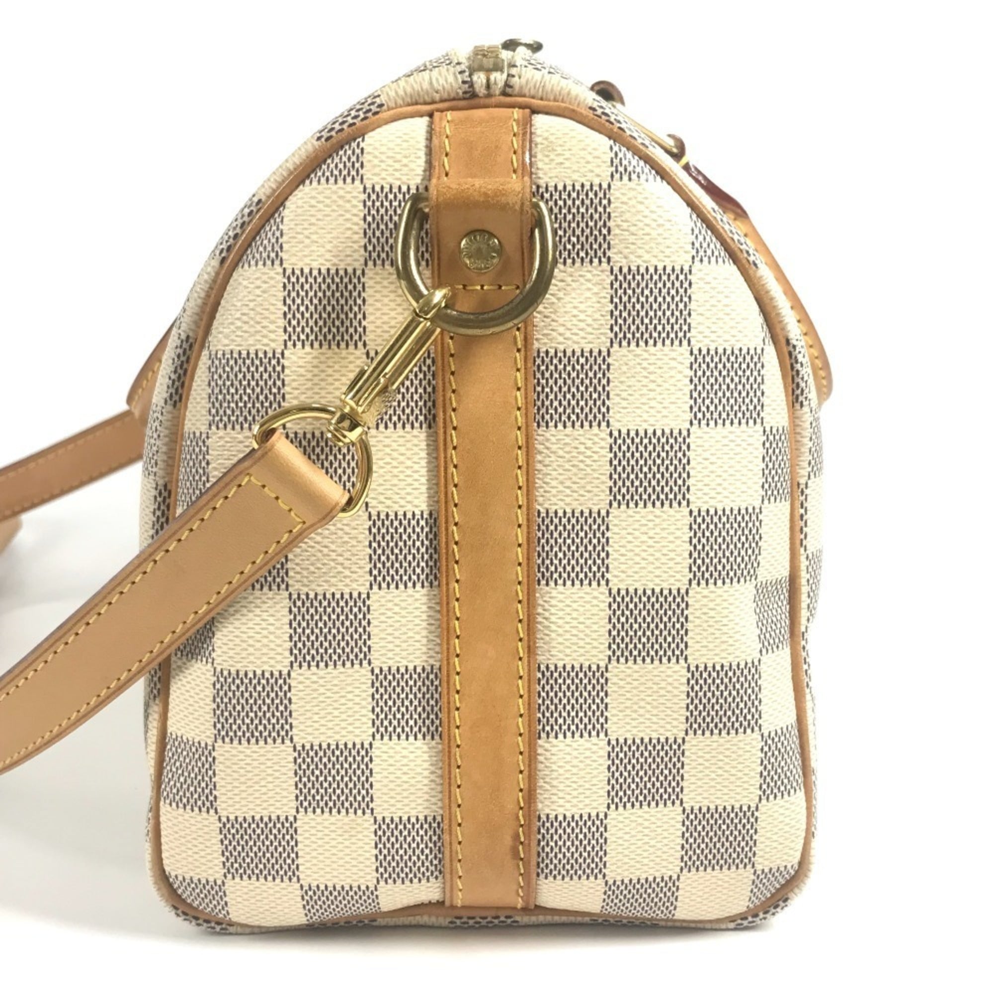 Louis Vuitton Damier Azur White Damier Azur Boston Bag Handbag Shoulder Bag