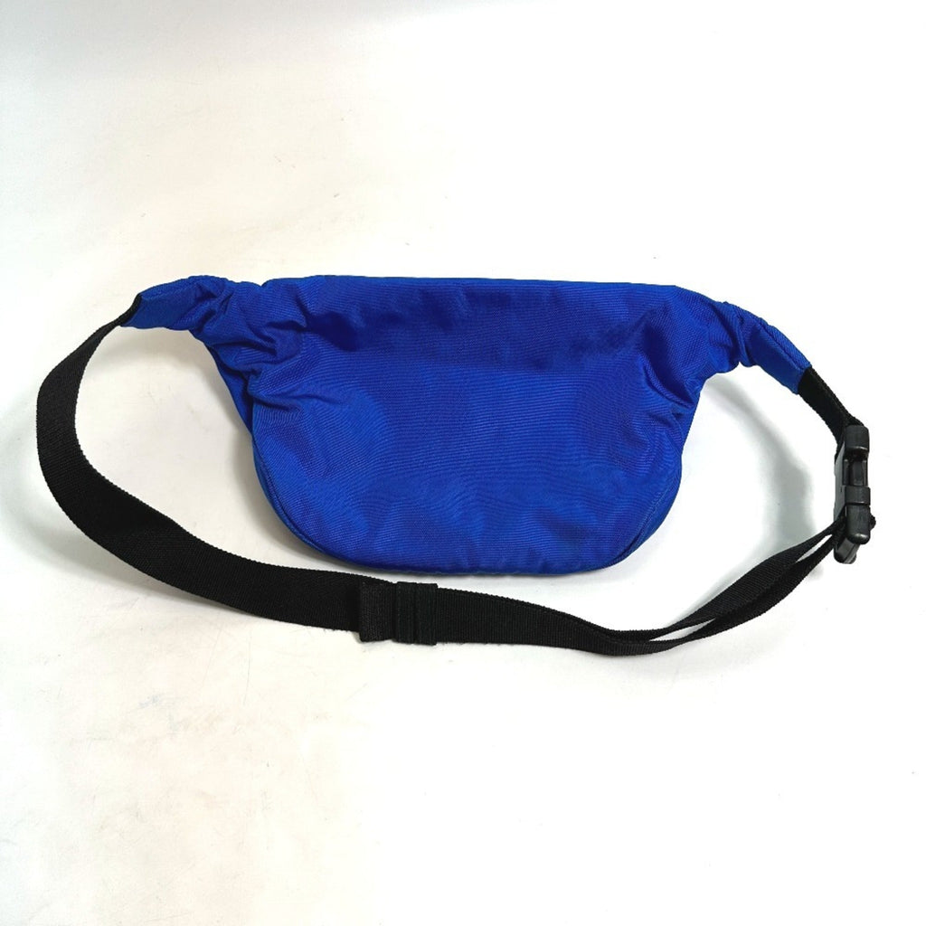Balenciaga Black Blue Nylon Fanny Pack Shoulder Bag Sling