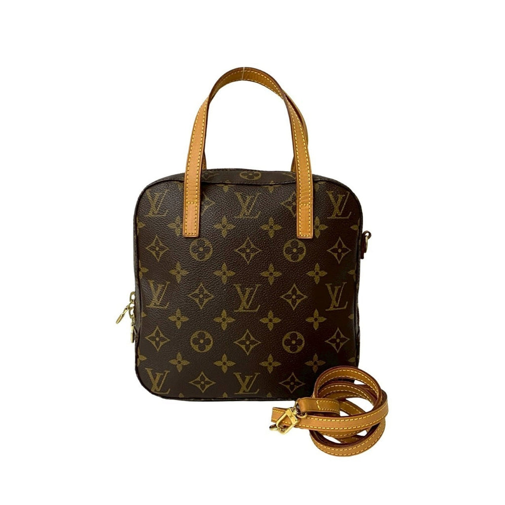 Louis Vuitton Brown Leather Pvc Handbag Shoulder Bag