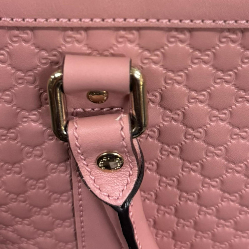 Gucci Pink Leather Shoulder Bag (Pre-Owned)