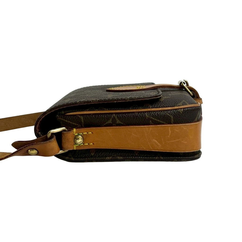 Louis Vuitton Brown Leather Pvc Pochette Shoulder Bag