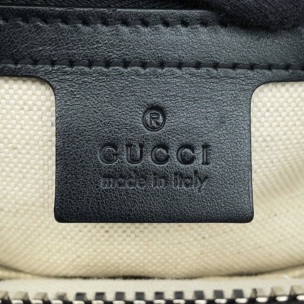 Gucci Black Leather Handbag Tote Bag (Pre-Owned)