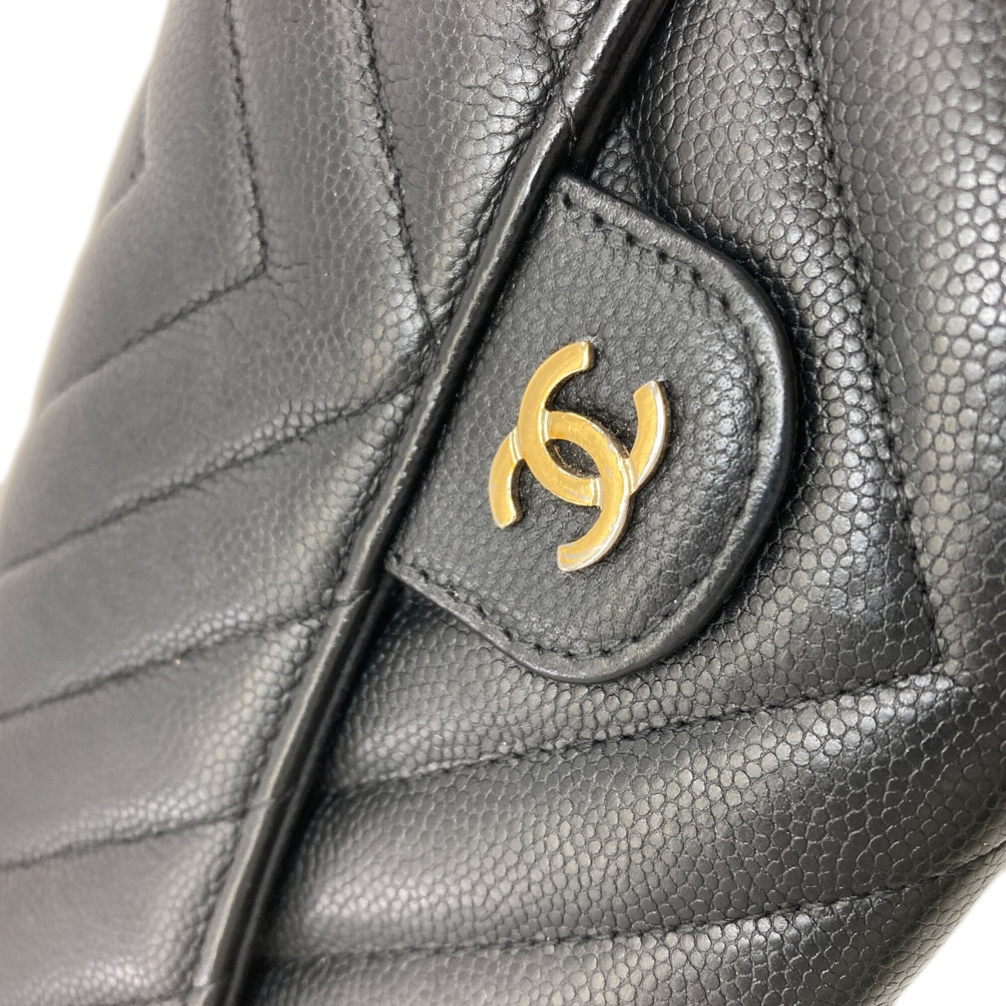 Chanel Black Long Wallet (Bi-Fold)