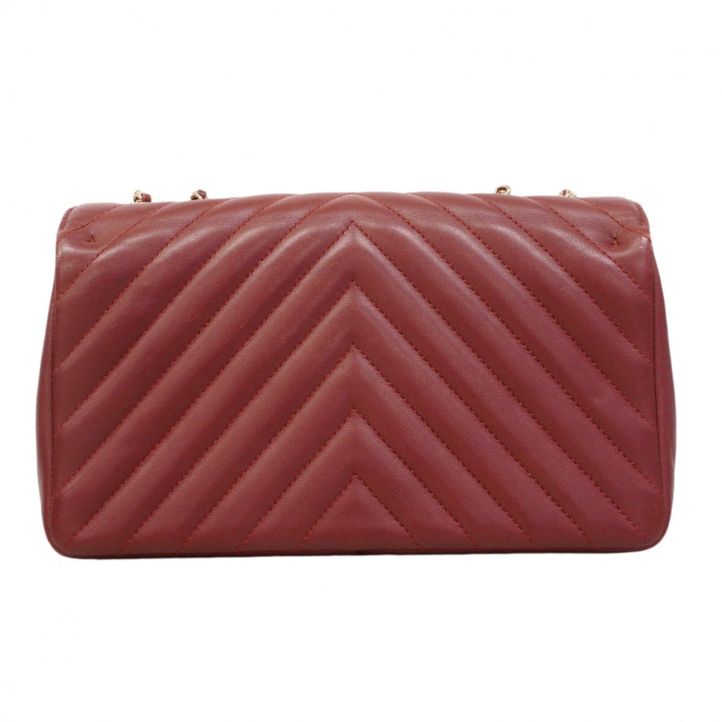 Chanel Bordeaux Leather Shoulder Bag
