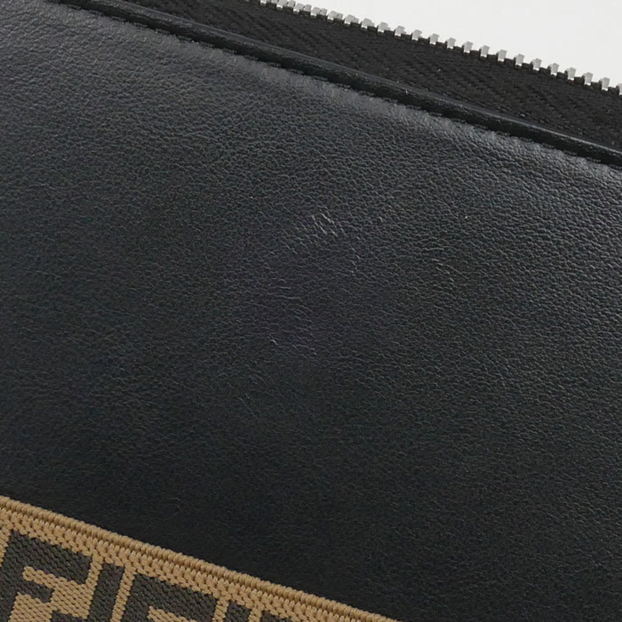 Fendi Black Leather Long Wallet (Bi-Fold)