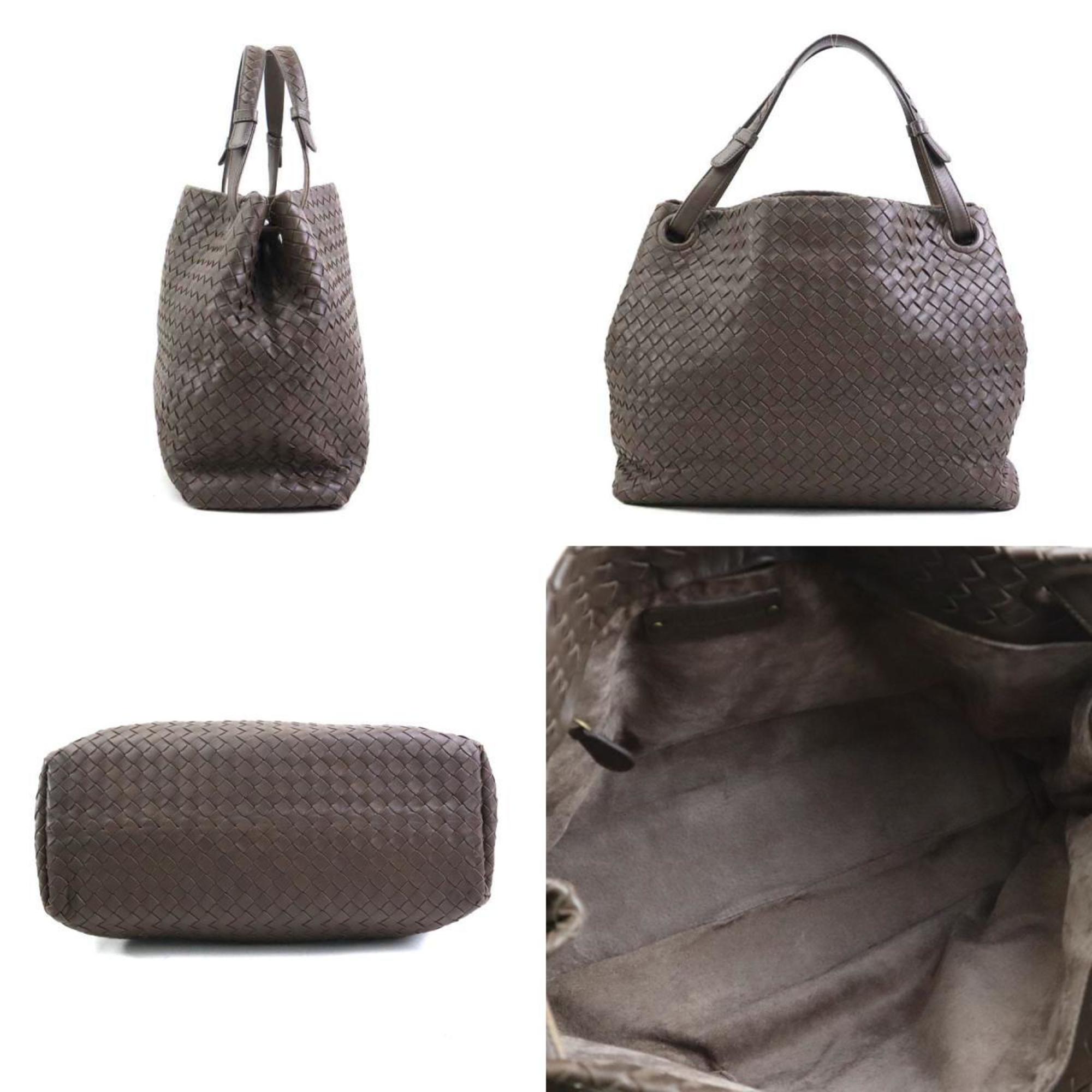 Bottega Veneta Brown Intrecciato Shoulder Bag
