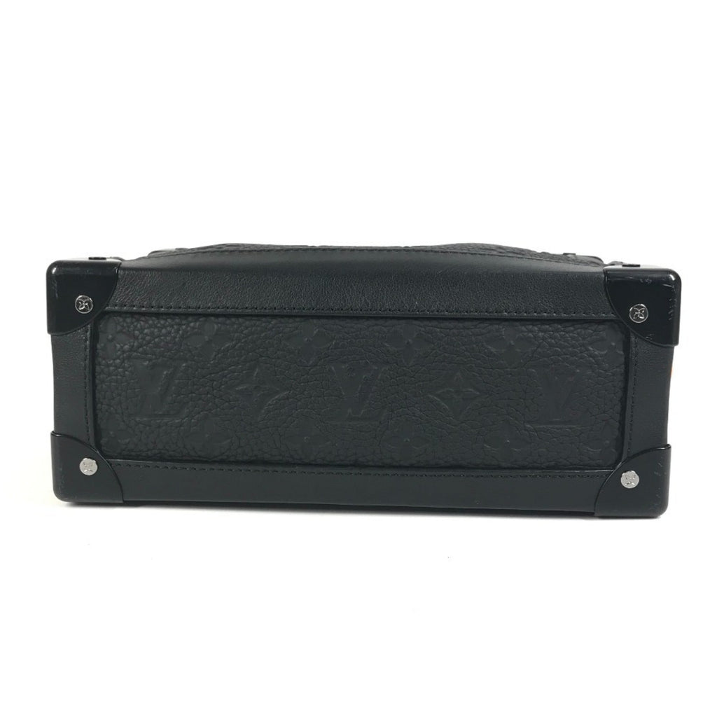 Louis Vuitton Black Noir Leather Clutch Bag Shoulder Bag