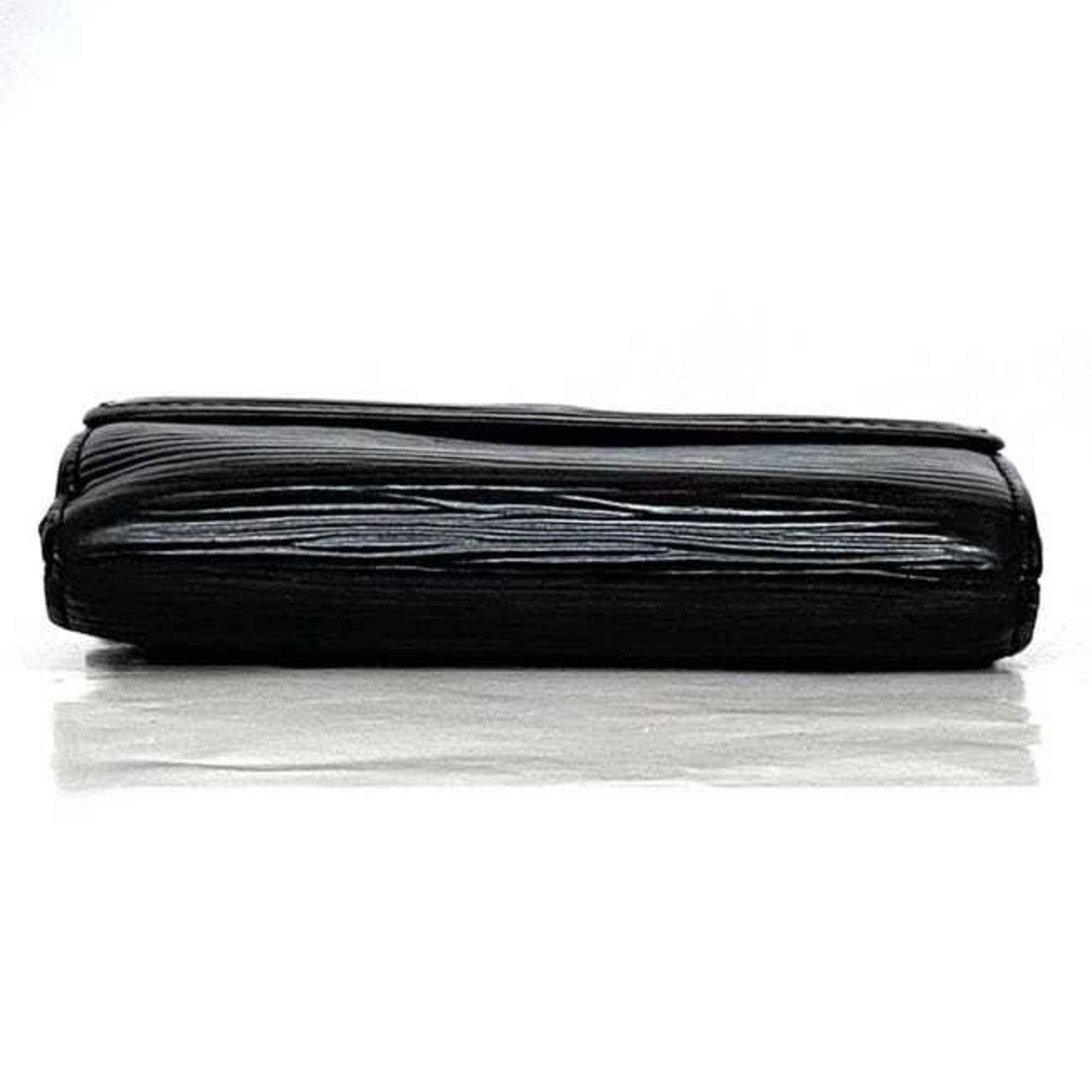 Louis Vuitton Black Noir Epi Leather Wallet (Tri-Fold)