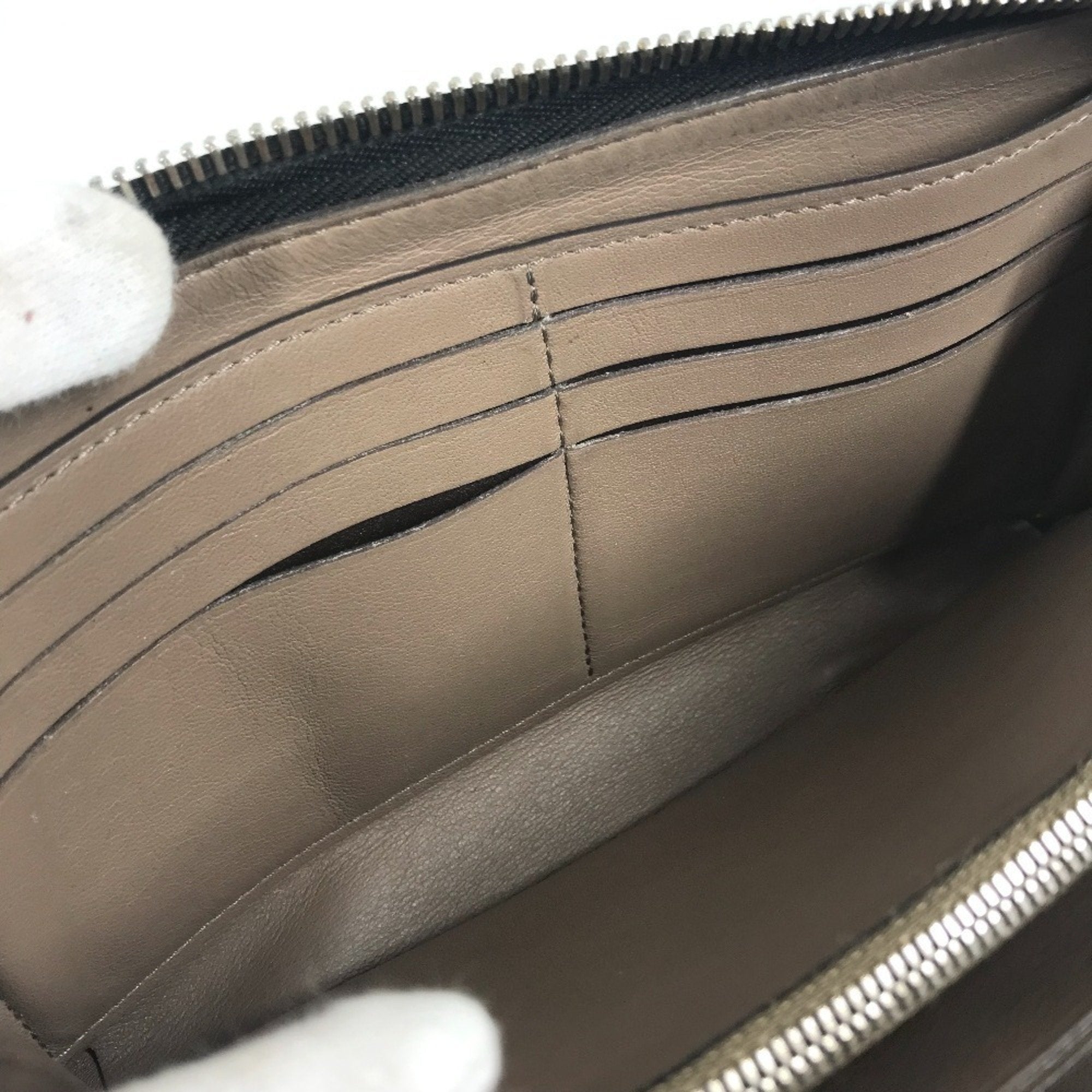 Louis Vuitton Black Leather Long Wallet