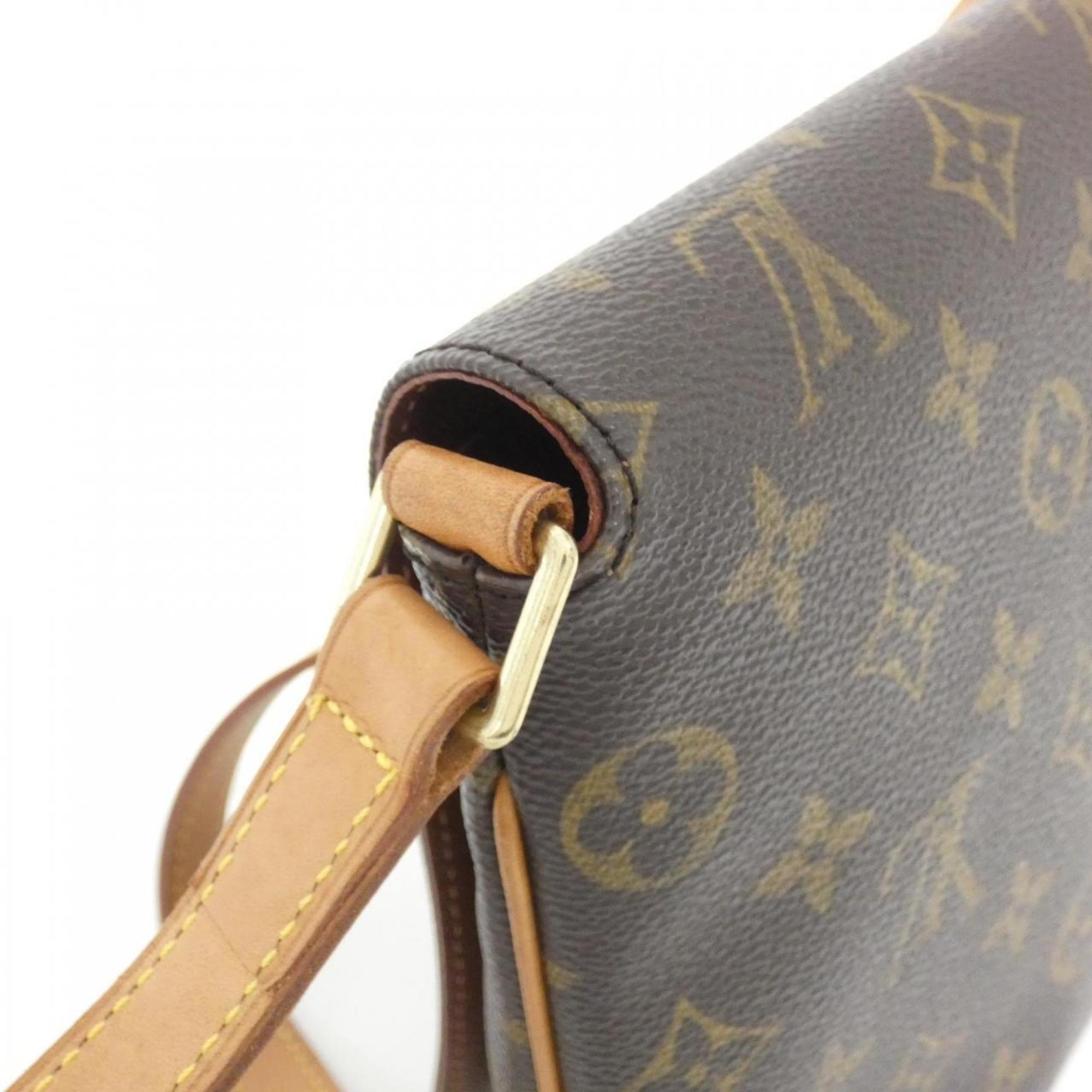 Louis Vuitton Marron Coated Canvas Shoulder Bag