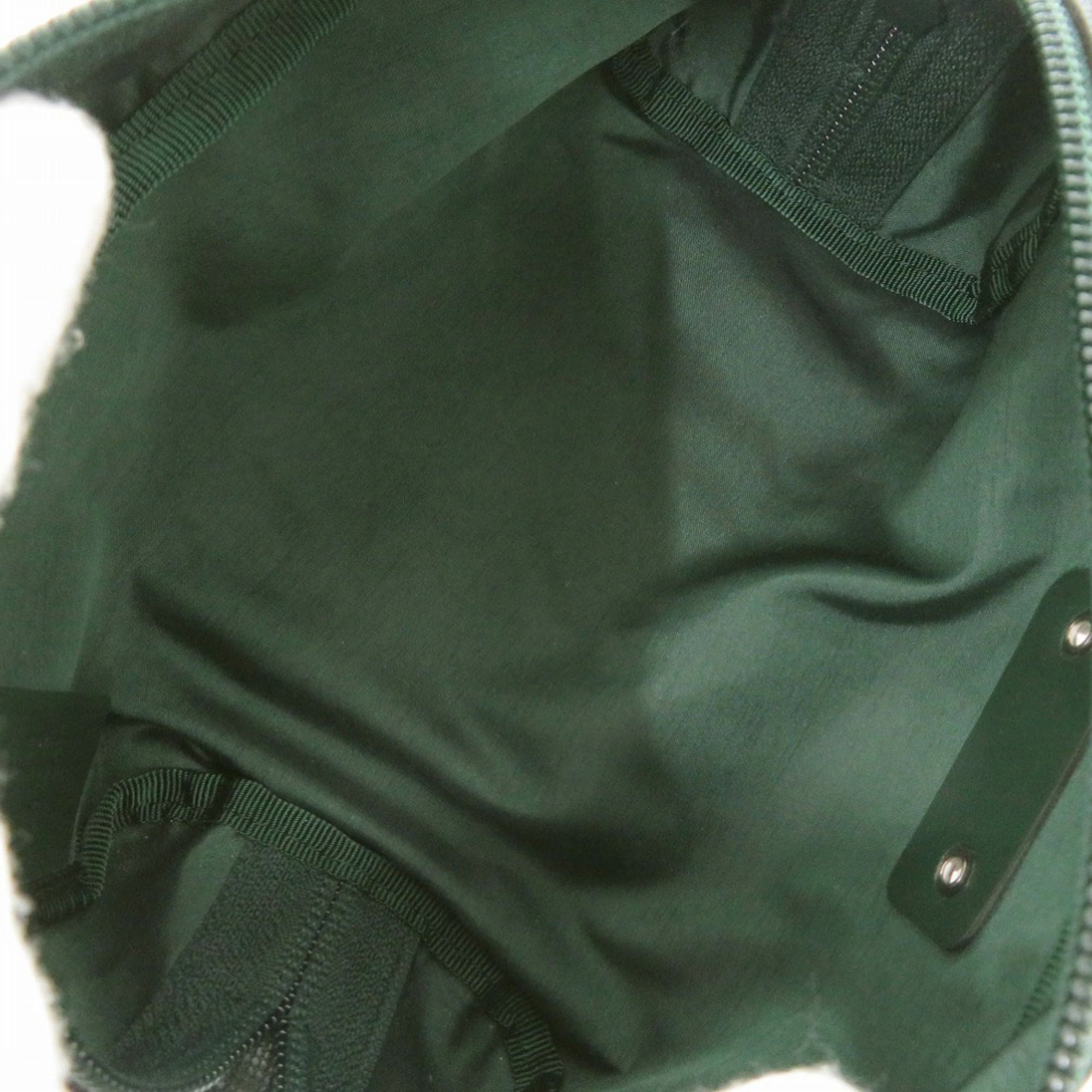 Gucci Green Nylon Handbag Pouch (Pre-Owned)