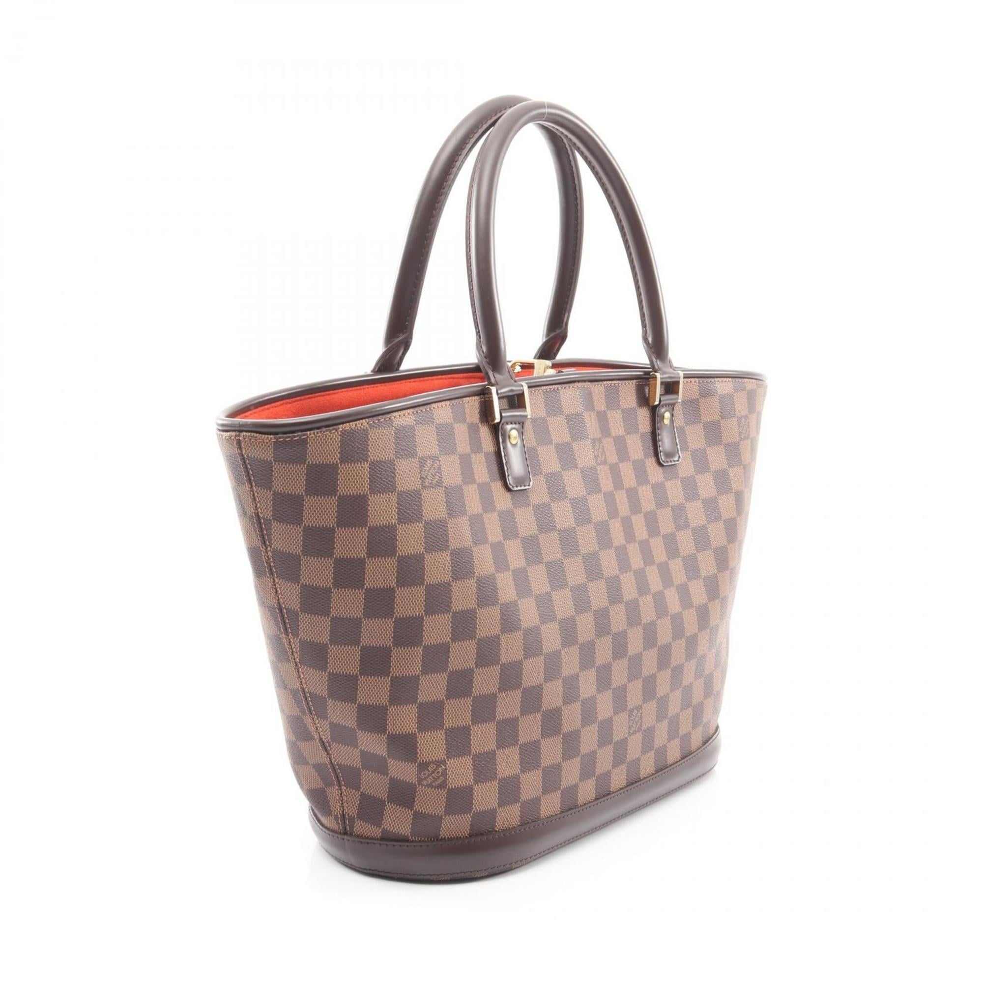 Louis Vuitton Brown Ebene Coated Canvas Leather Handbag