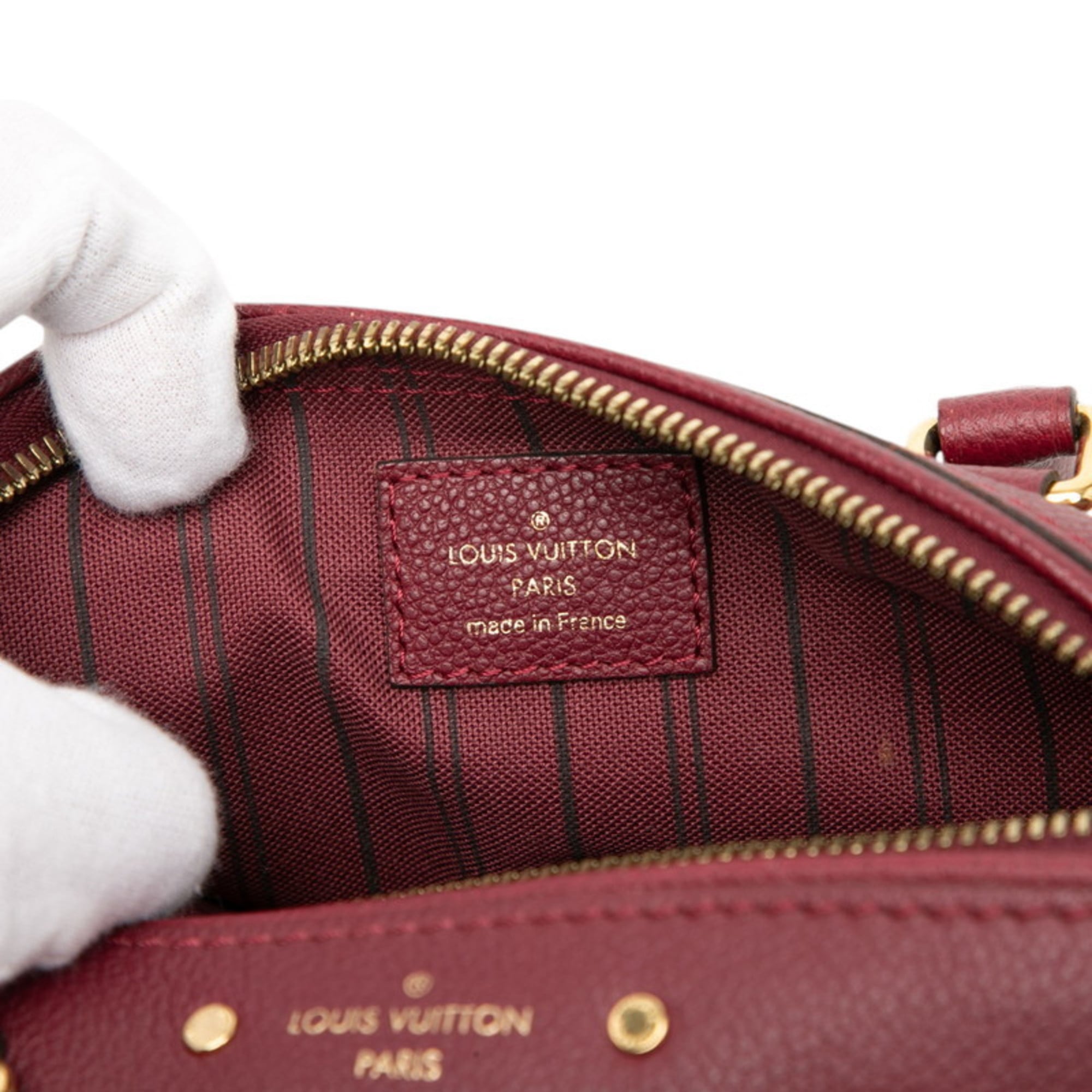 Louis Vuitton Bordeaux Red Color Wine Leather Shoulder Bag