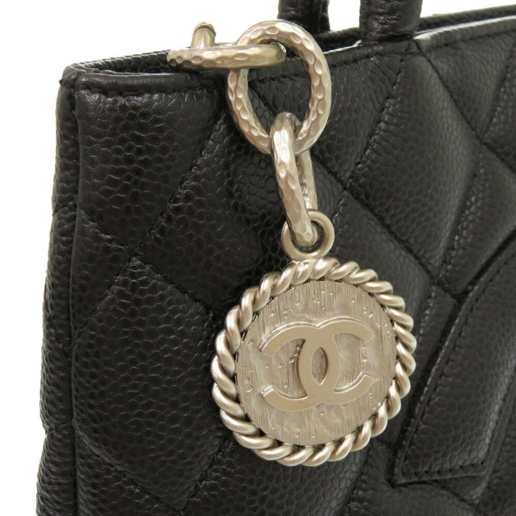 Chanel Black Grained Calfskin Tote Bag