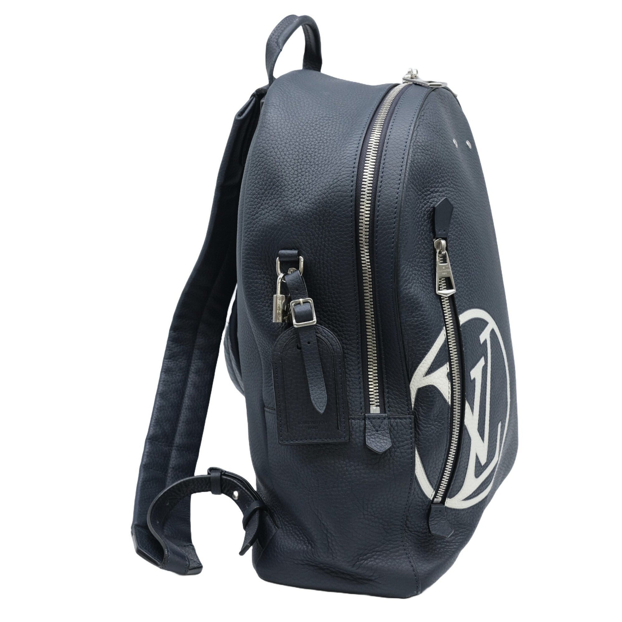 Louis Vuitton Dark Navy Leather Backpack